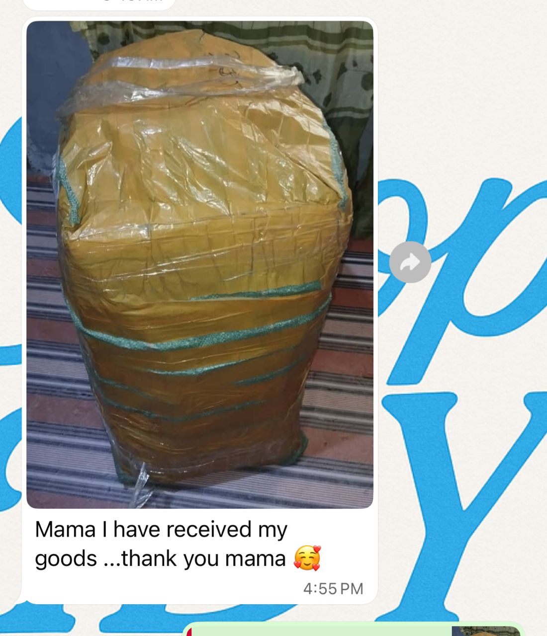 WhatsApp review from a student