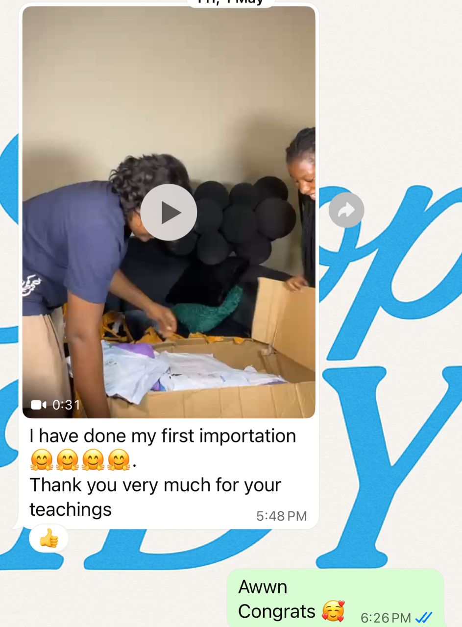WhatsApp review from a student