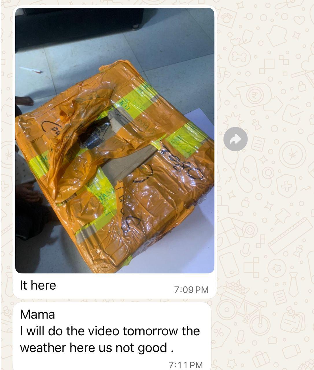WhatsApp review from a student