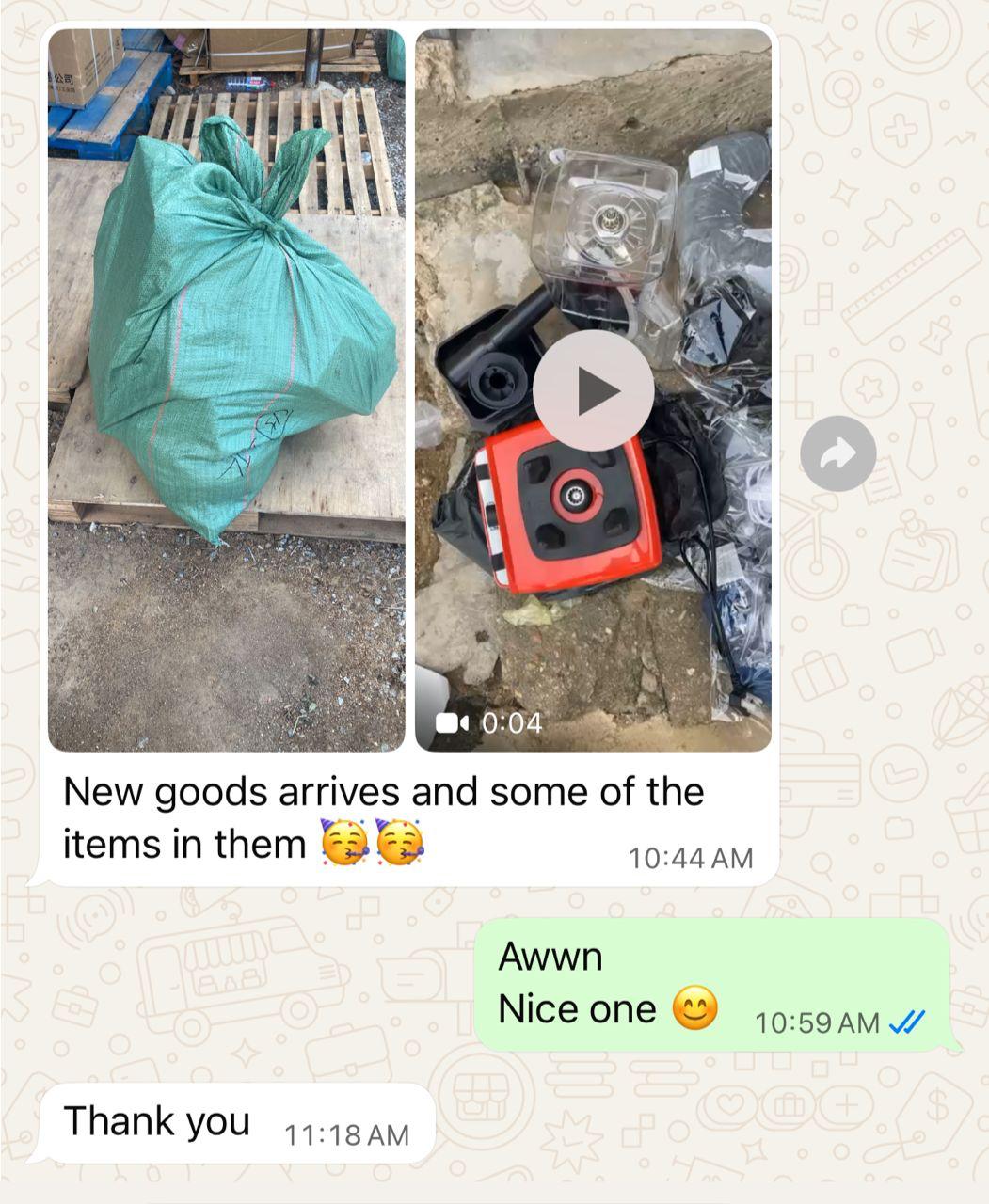 WhatsApp review from a student
